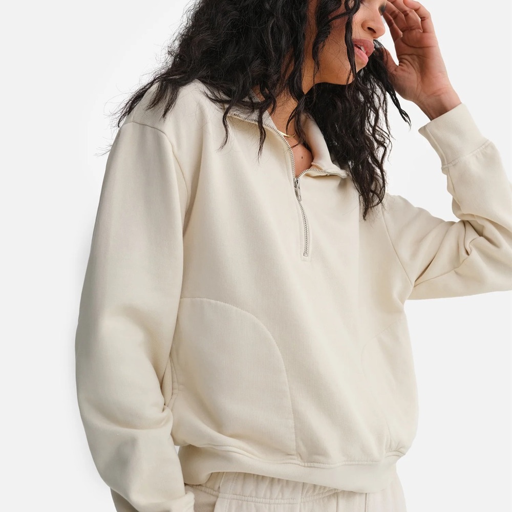 MATE the label organic half zip sweatshirt